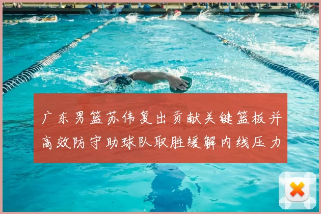 广东男篮苏伟复出贡献关键篮板并高效防守助球队取胜缓解内线压力